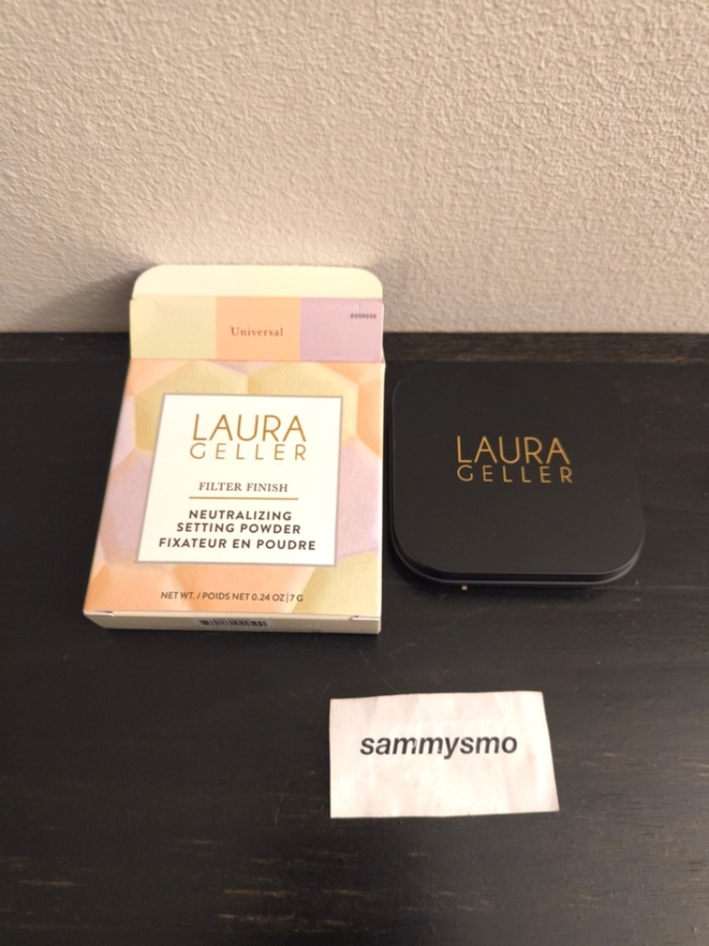 Laura Geller FILTER FINISH Neutralizing Setting Powder .24oz UNIVERSAL